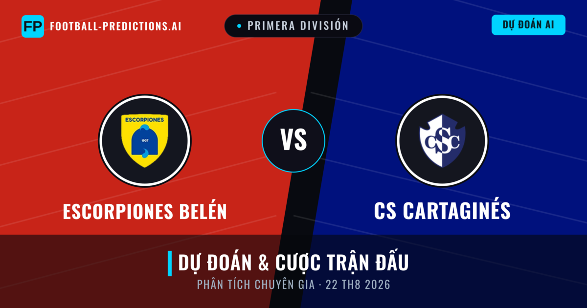 Escorpiones Belén vs CS Cartaginés — dự đoán và xem trước trận đấu