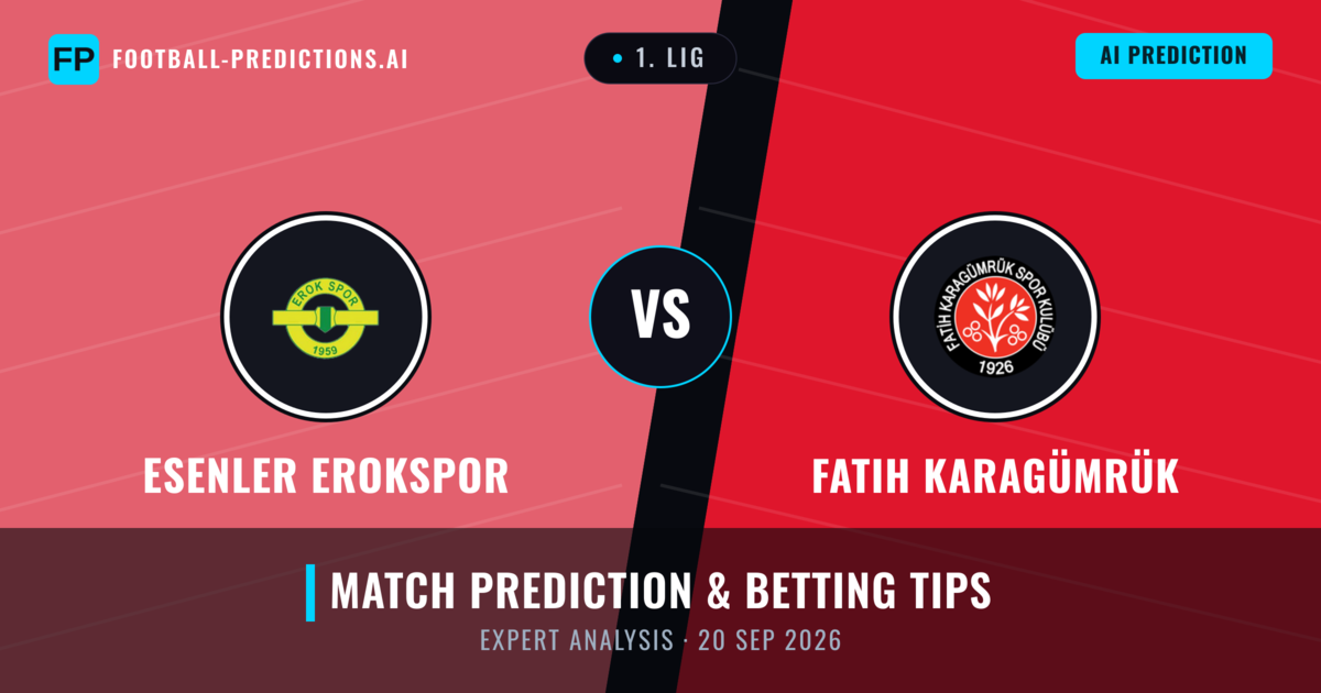 Esenler Erokspor vs Fatih Karagümrük — match prediction & preview