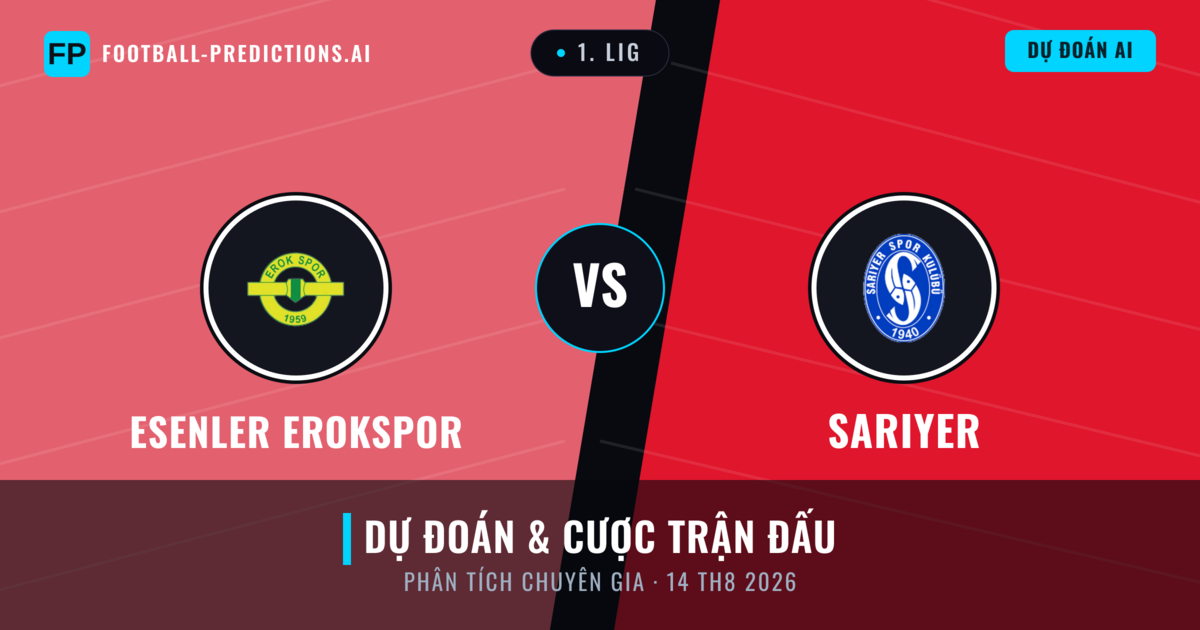 Esenler Erokspor vs Sarıyer — dự đoán và xem trước trận đấu