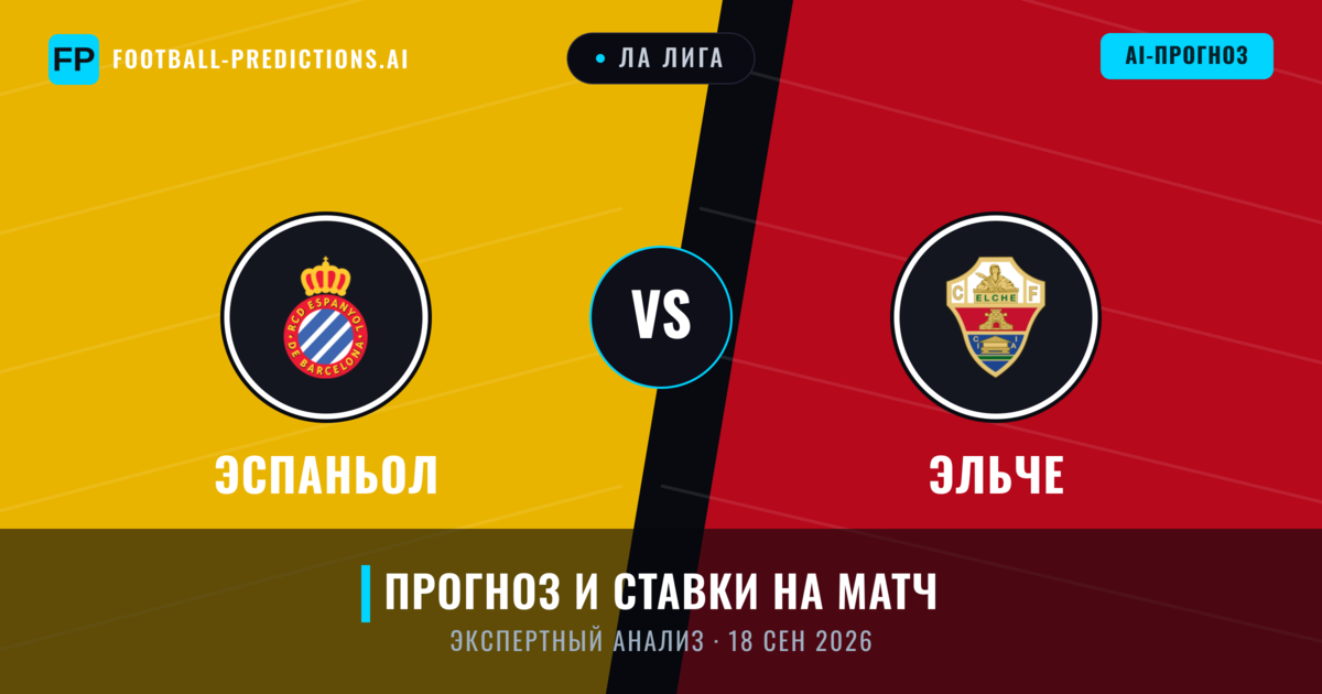 Эспаньол – Эльче — прогноз и превью матча