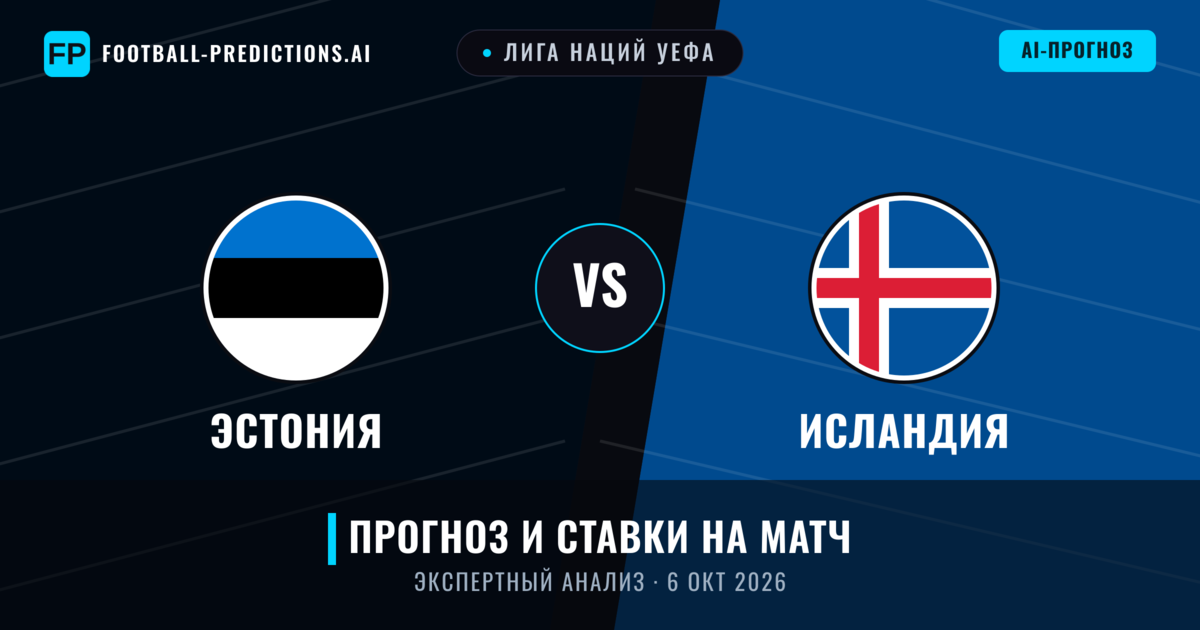 Эстония – Исландия — прогноз и превью матча