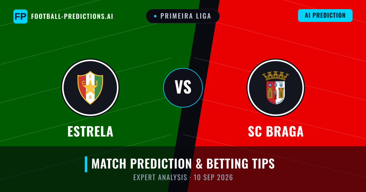 Estrela vs SC Braga — match prediction & preview