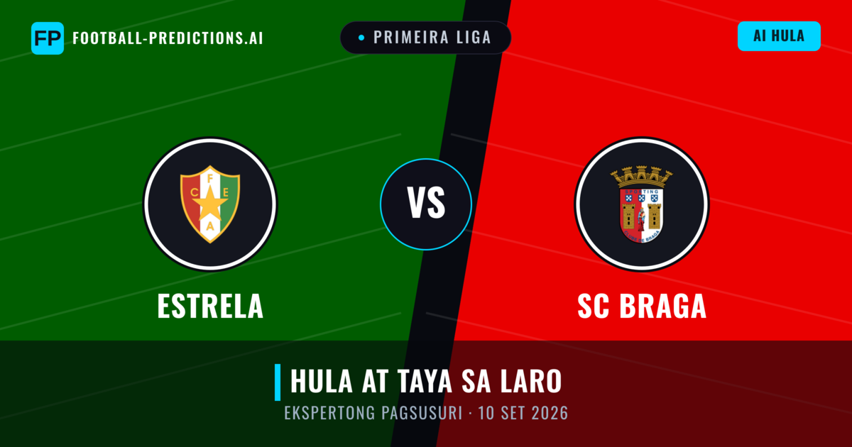 Estrela vs SC Braga — hula at preview ng laban