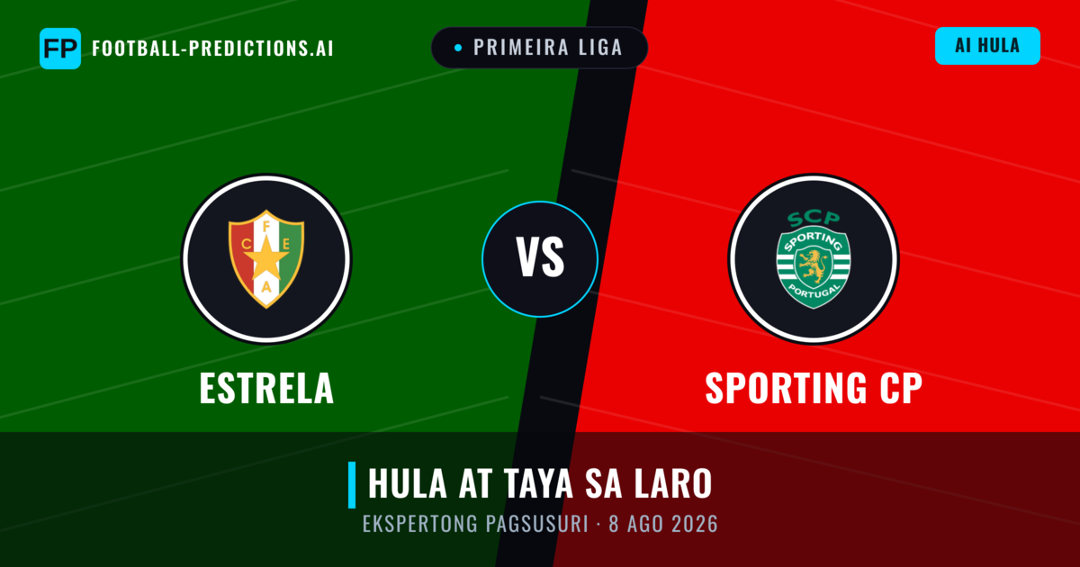 Estrela vs Sporting CP — hula at preview ng laban