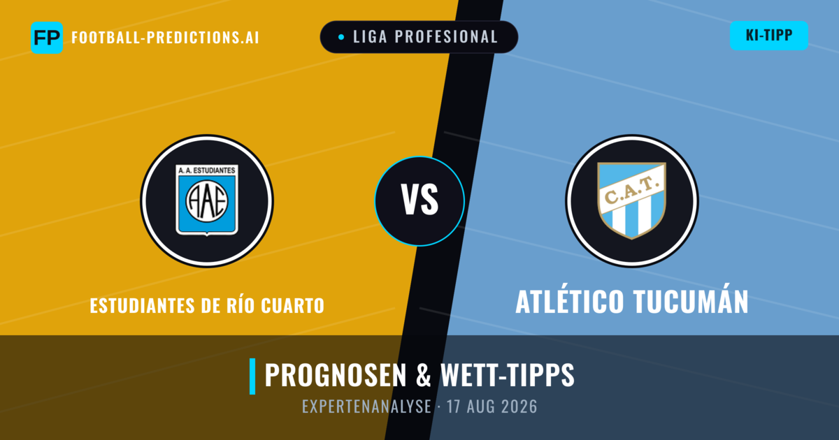 Estudiantes de Río Cuarto vs Atlético Tucumán — Prognose und Spielvorschau