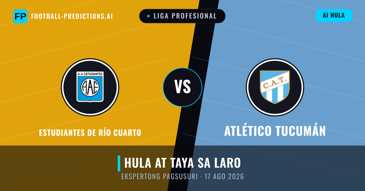 Estudiantes de Río Cuarto vs Atlético Tucumán — hula at preview ng laban