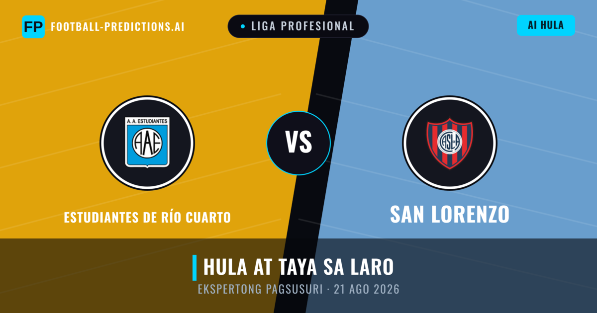 Estudiantes de Río Cuarto vs San Lorenzo — hula at preview ng laban