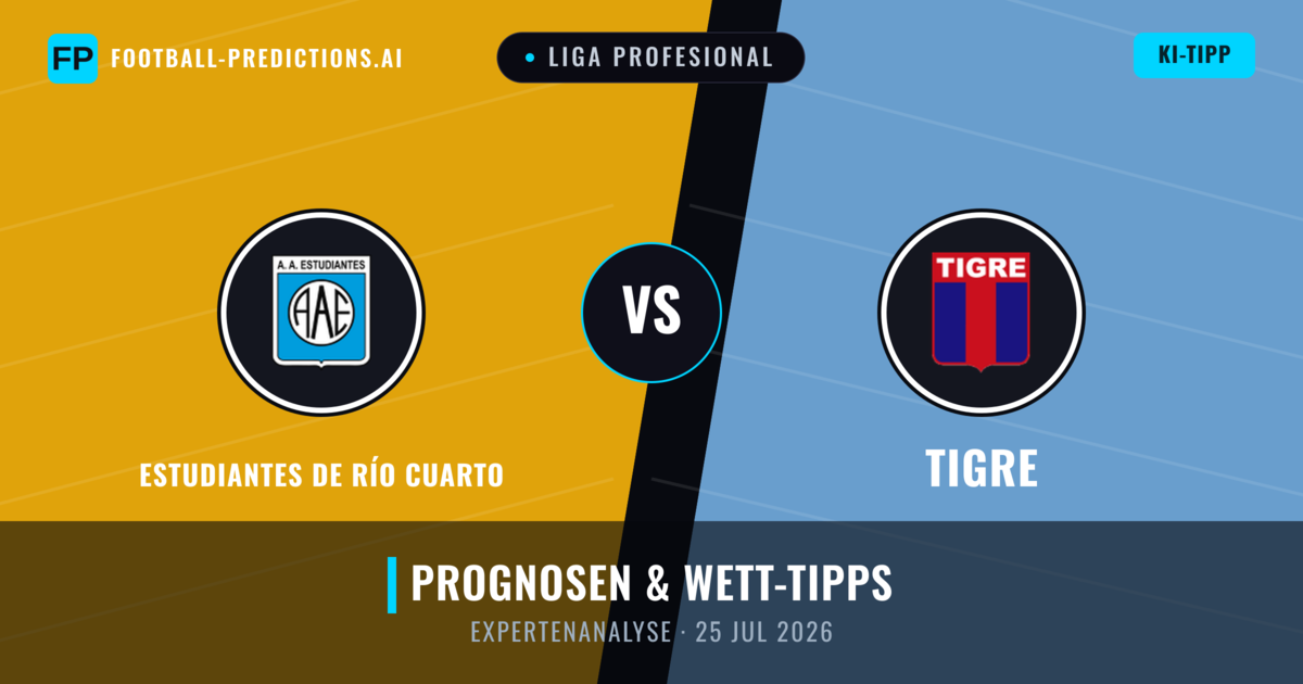 Estudiantes de Río Cuarto vs Tigre — Prognose und Spielvorschau