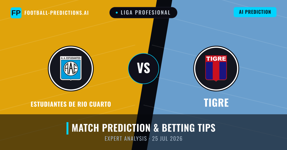 Estudiantes de Rio Cuarto vs Tigre — match prediction & preview