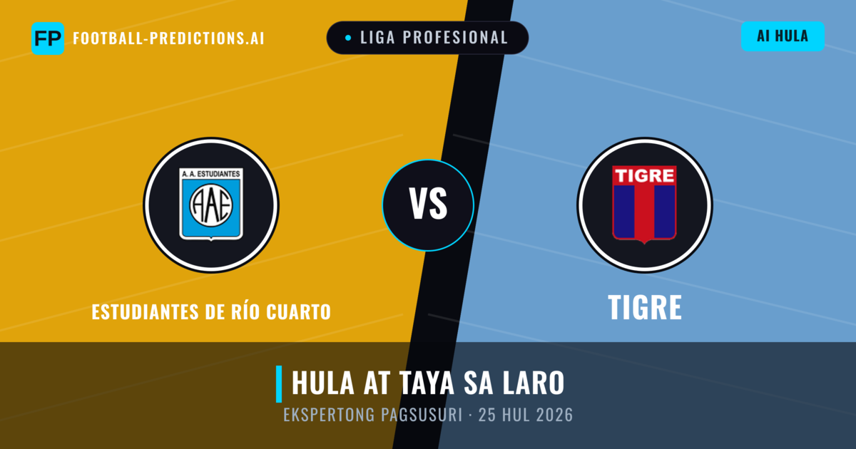 Estudiantes de Río Cuarto vs Tigre — hula at preview ng laban