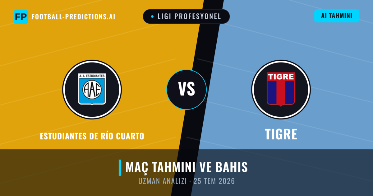 Estudiantes de Río Cuarto - Tigre — maç tahmini ve önizleme