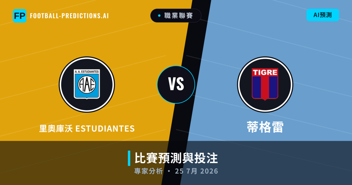 里奧庫沃 Estudiantes vs 蒂格雷 — 比赛预测和前瞻