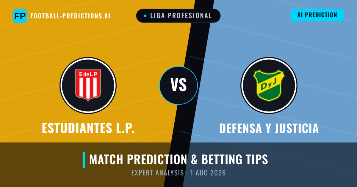 Estudiantes L.P. vs Defensa Y Justicia — match prediction & preview