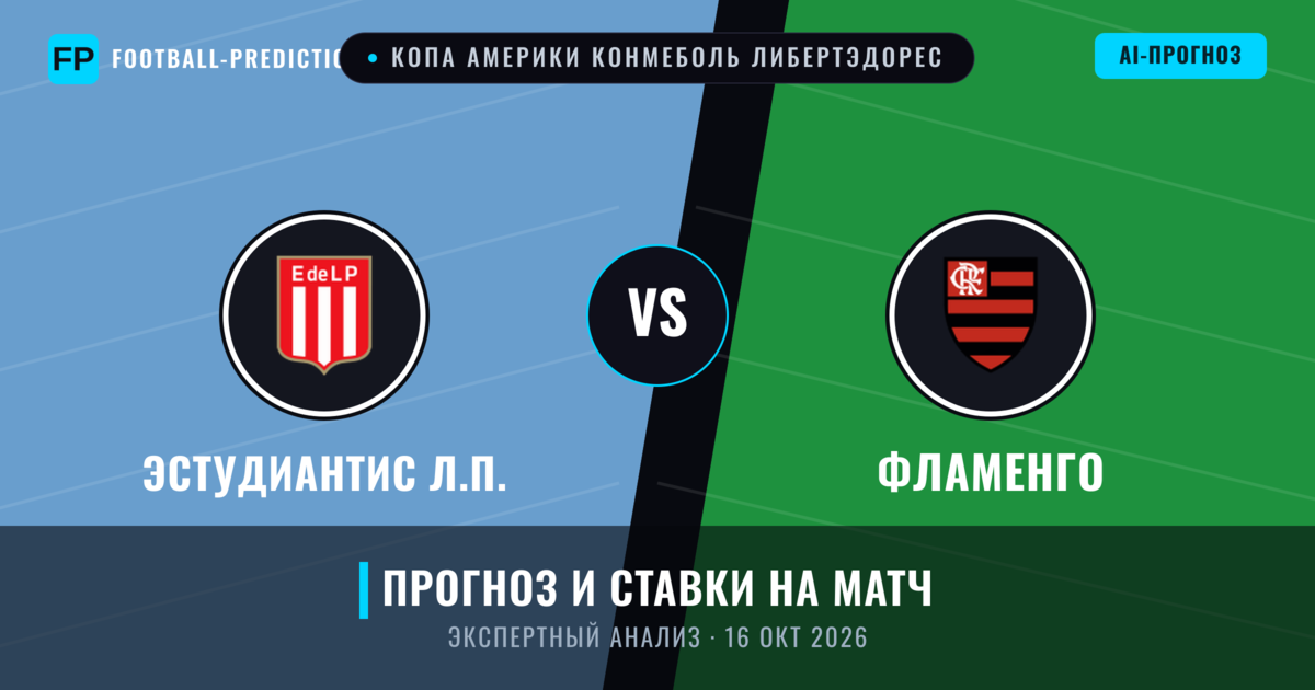 Эстудиантис Л.П. – Фламенго — прогноз и превью матча