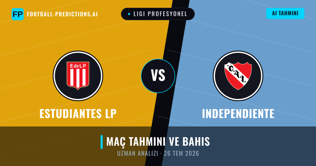 Estudiantes LP - Independiente — maç tahmini ve önizleme
