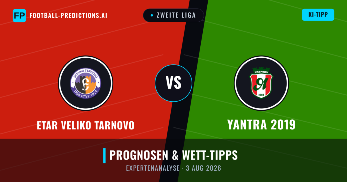 Etar Veliko Tarnovo vs Yantra 2019 — Prognose und Spielvorschau