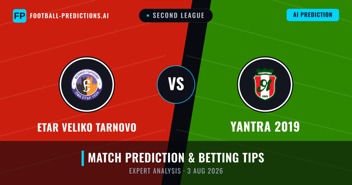 Etar Veliko Tarnovo vs Yantra 2019 — match prediction & preview