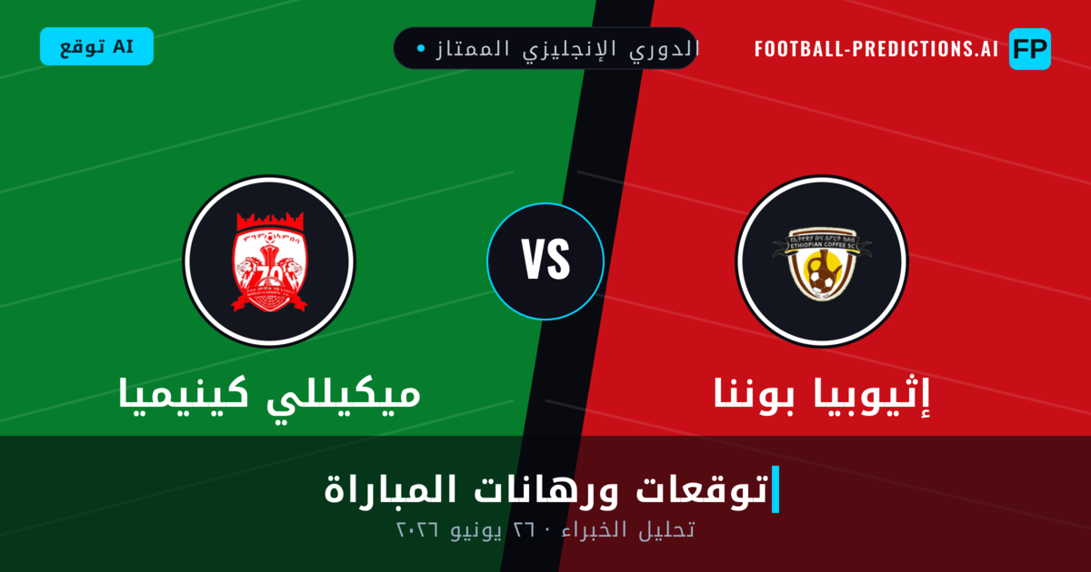 إثيوبيا بوننا ضد ميكيللي كينيميا — توقعات ومعاينة المباراة