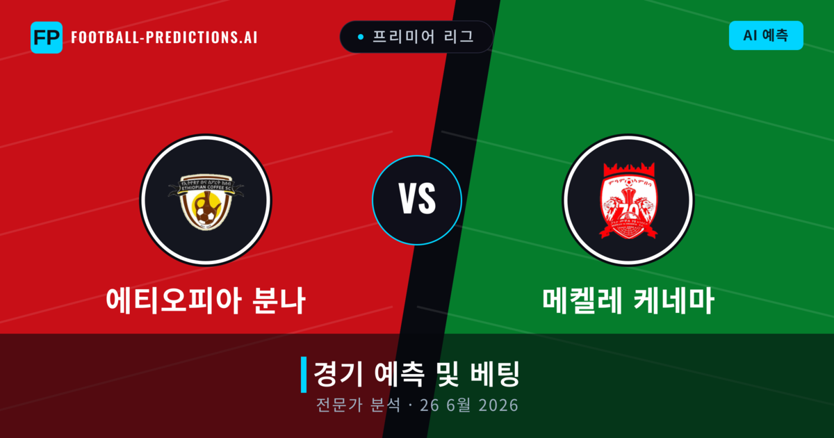 에티오피아 분나 대 메켈레 케네마 — 경기 예측 및 프리뷰