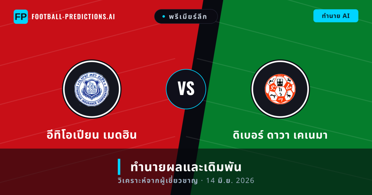 อีทิโอเปียน เมดฮิน พบ ดิเบอร์ ดาวา เคเนมา — ทำนายผลและพรีวิวการแข่งขัน