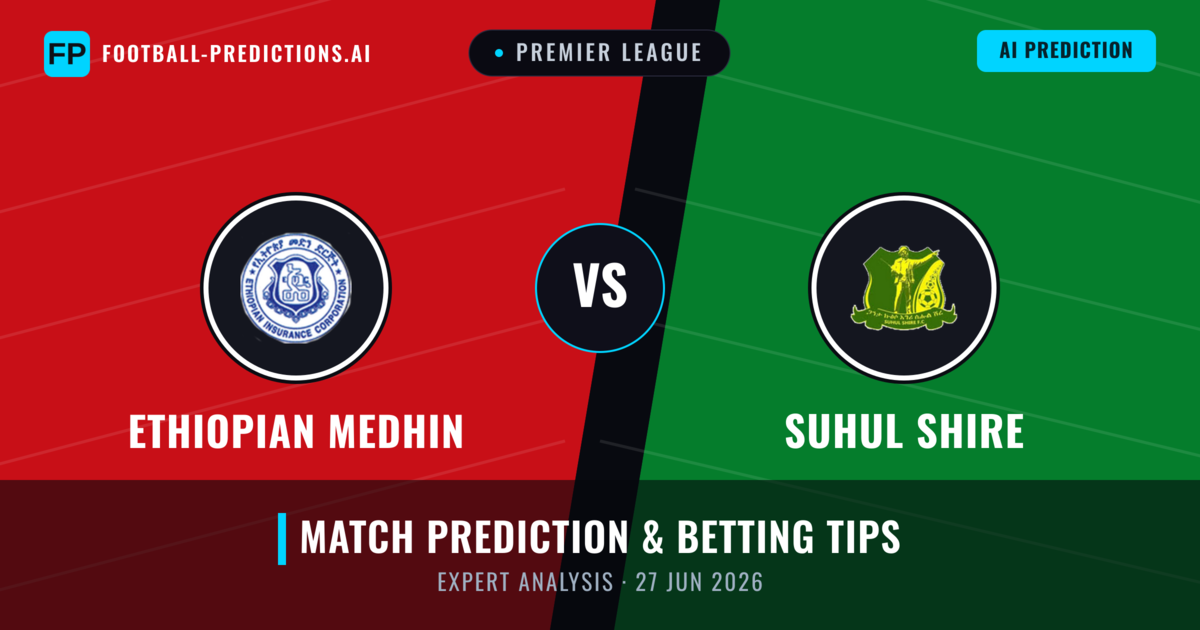 Ethiopian Medhin vs Suhul Shire — match prediction & preview
