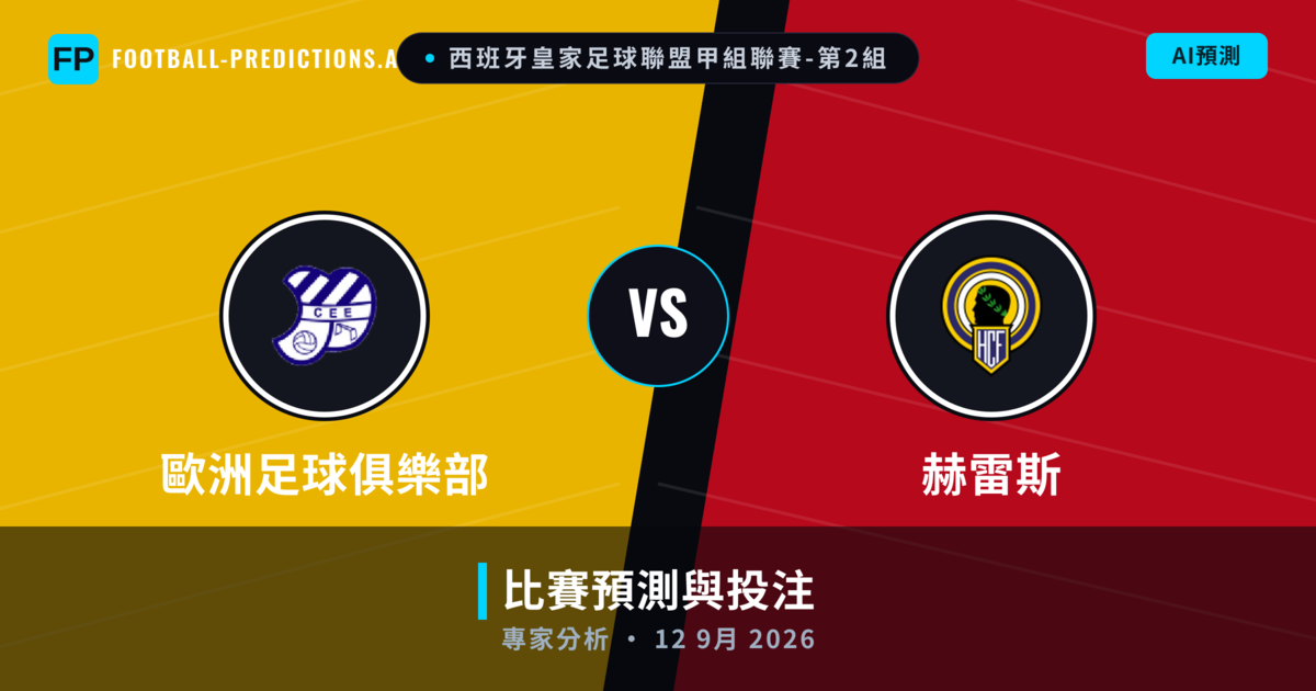 歐洲足球俱樂部 vs 赫雷斯 — 比赛预测和前瞻