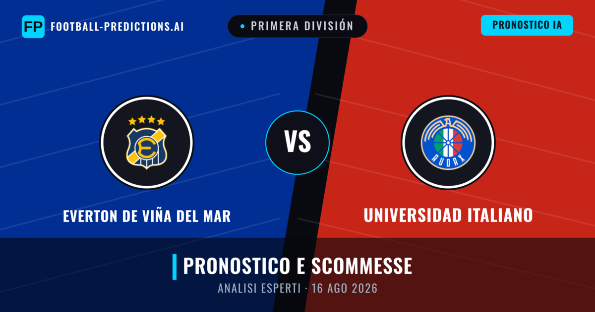 Everton de Viña del Mar vs Universidad Italiano — pronostico e anteprima del match