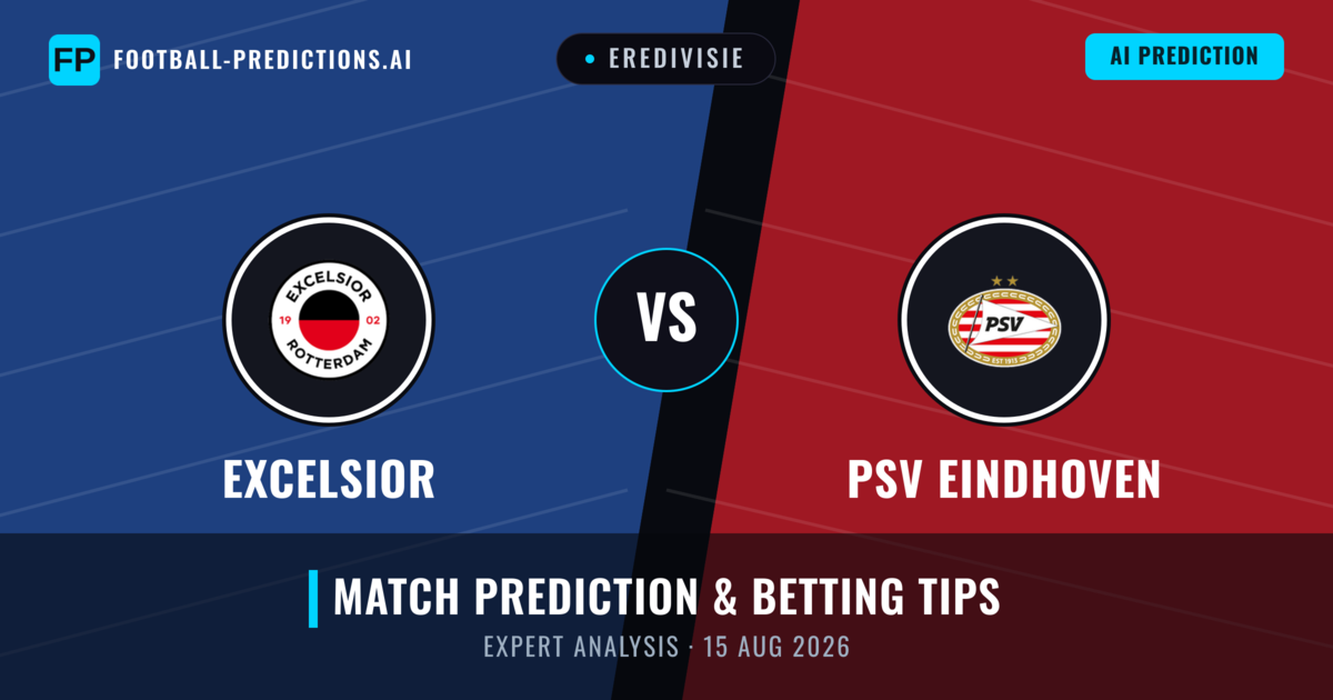 Excelsior vs PSV Eindhoven — match prediction & preview
