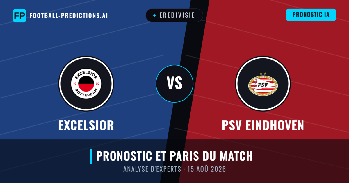 Excelsior vs PSV Eindhoven — pronostic et avant-match
