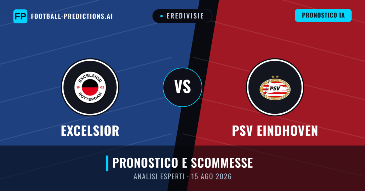 Excelsior vs PSV Eindhoven — pronostico e anteprima del match