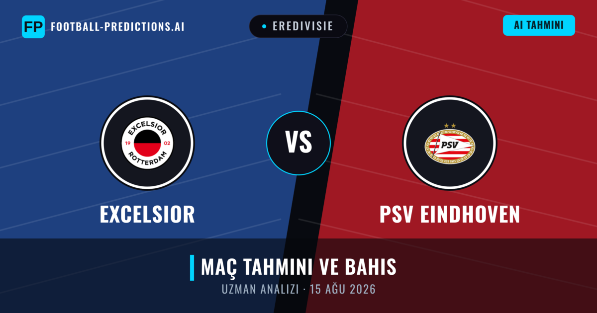 Excelsior - PSV Eindhoven — maç tahmini ve önizleme