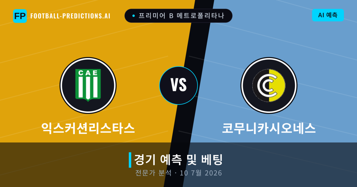익스커션리스타스 대 코무니카시오네스 — 경기 예측 및 프리뷰