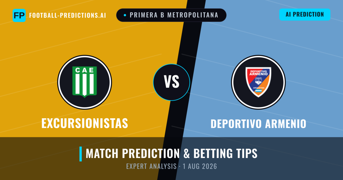 Excursionistas vs Deportivo Armenio — match prediction & preview