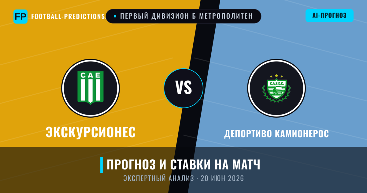 Экскурсионес – Депортиво Камионерос — прогноз и превью матча