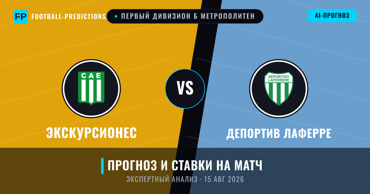 Экскурсионес – Депортив Лаферре — прогноз и превью матча