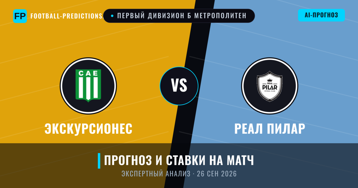 Экскурсионес – Реал Пилар — прогноз и превью матча