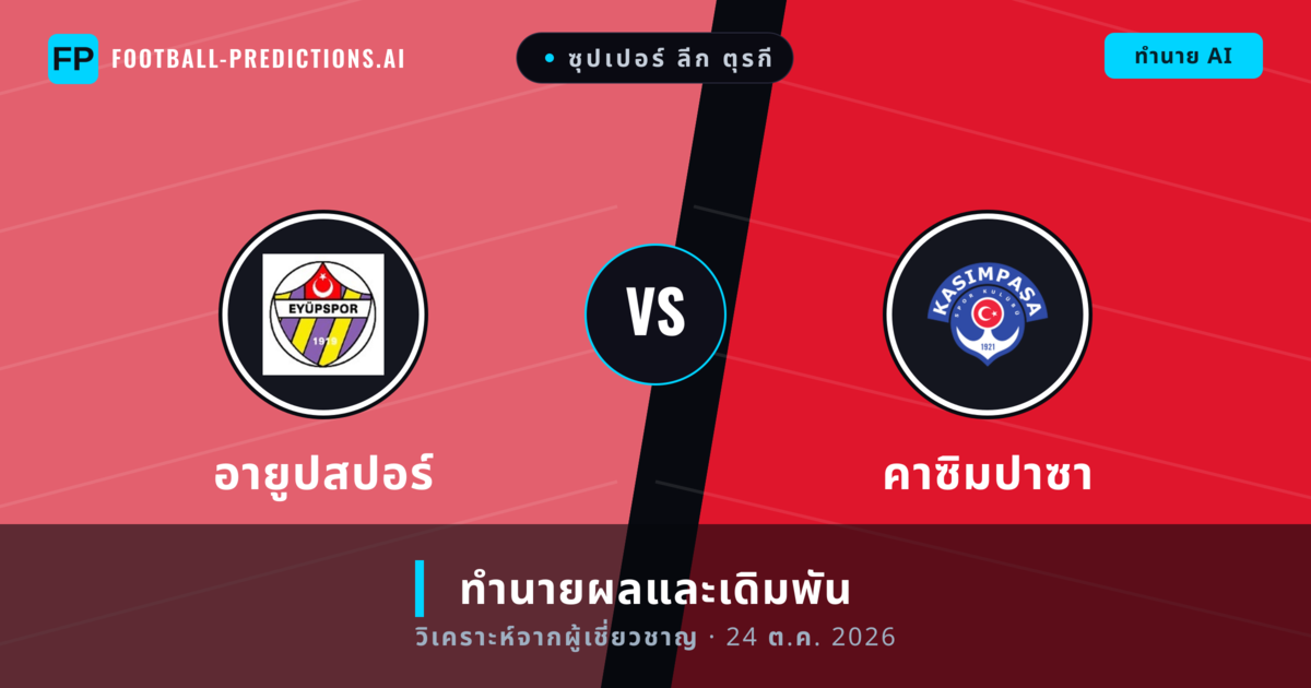 อายูปสปอร์ พบ คาซิมปาซา — ทำนายผลและพรีวิวการแข่งขัน