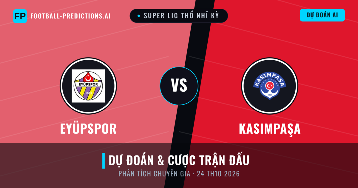 Eyüpspor vs Kasımpaşa — dự đoán và xem trước trận đấu