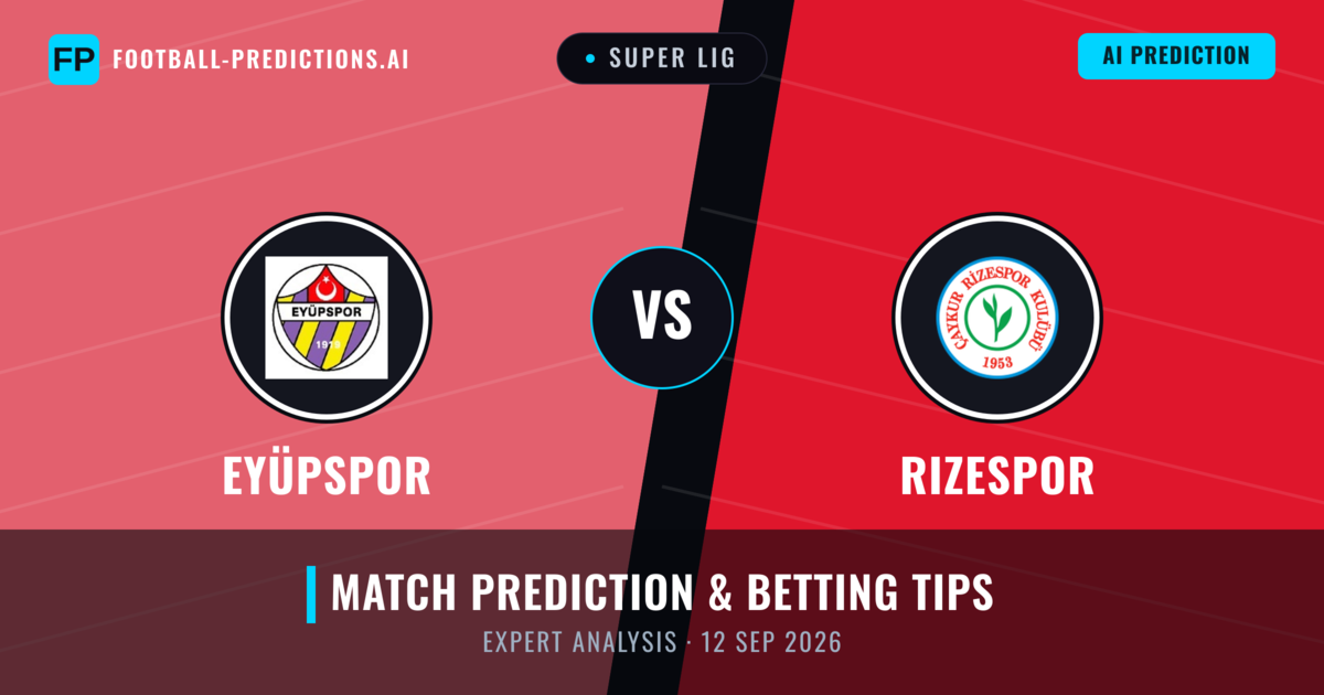 Eyüpspor vs Rizespor — match prediction & preview