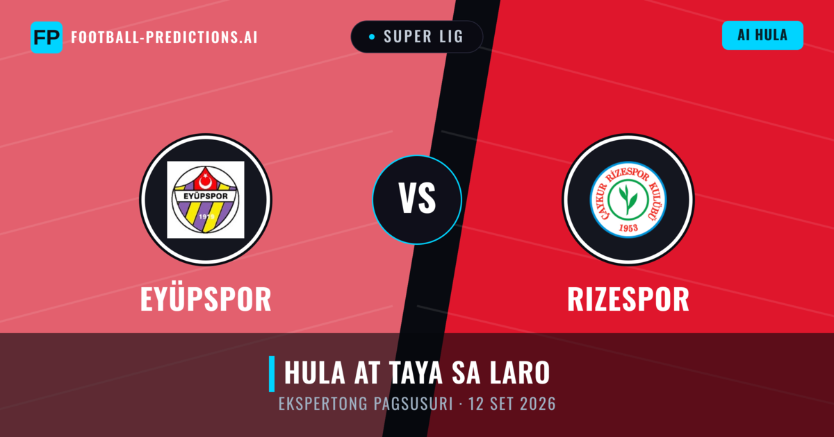 Eyüpspor vs Rizespor — hula at preview ng laban