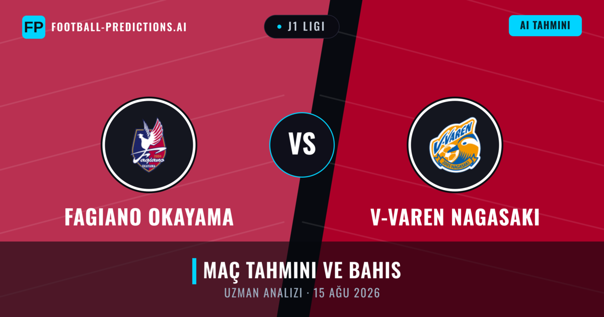 Fagiano Okayama - V-varen Nagasaki — maç tahmini ve önizleme