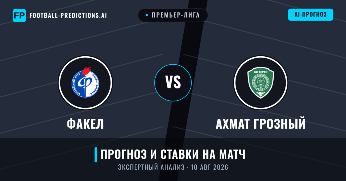 Факел – Ахмат Грозный — прогноз и превью матча
