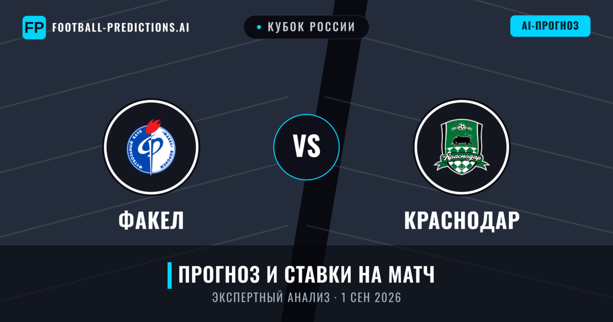 Факел – Краснодар — прогноз и превью матча