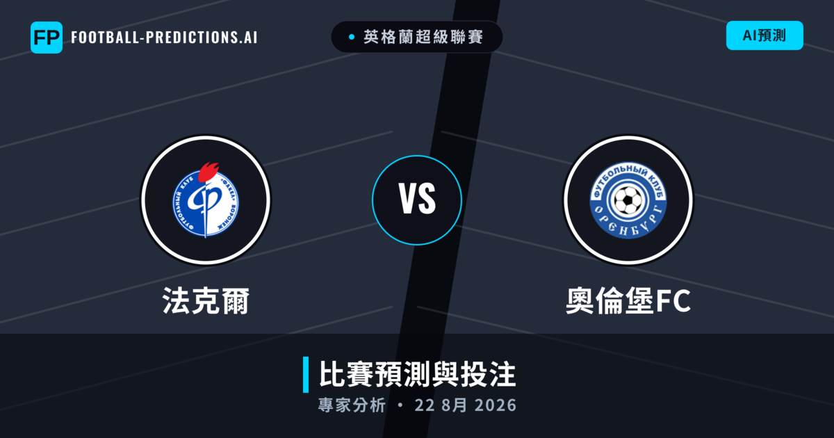 法克爾 vs 奧倫堡FC — 比赛预测和前瞻