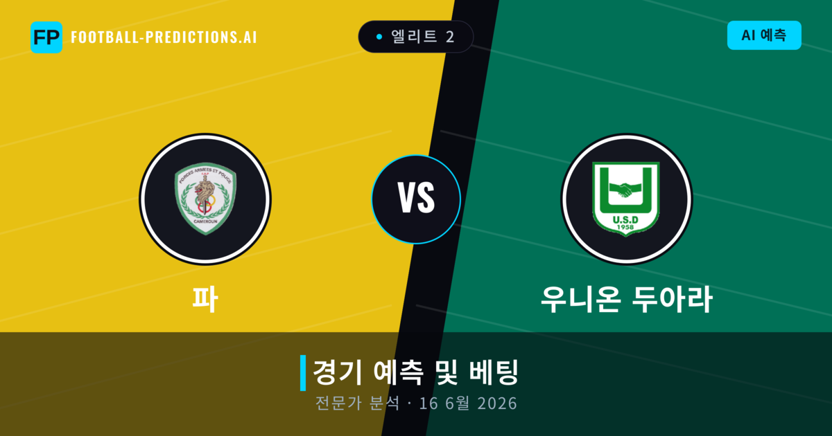 파 대 우니온 두아라 — 경기 예측 및 프리뷰