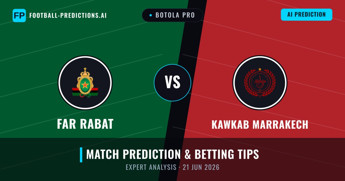 FAR Rabat vs Kawkab Marrakech — match prediction & preview