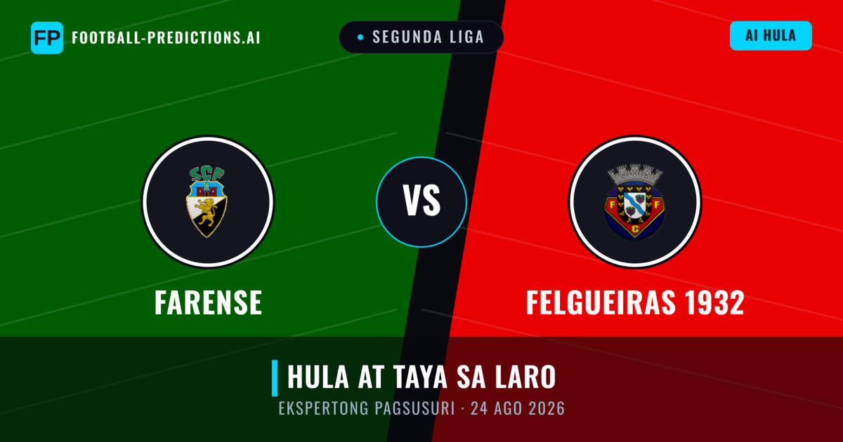 Farense vs Felgueiras 1932 — hula at preview ng laban