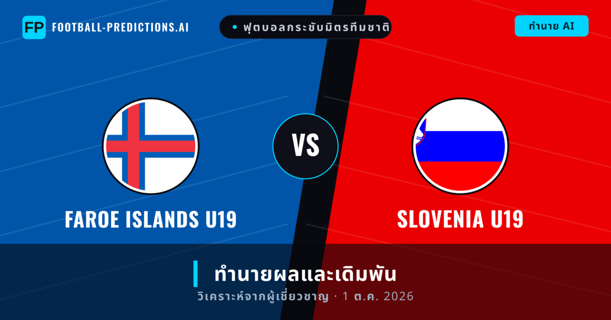 Faroe Islands U19 พบ Slovenia U19 — ทำนายผลและพรีวิวการแข่งขัน