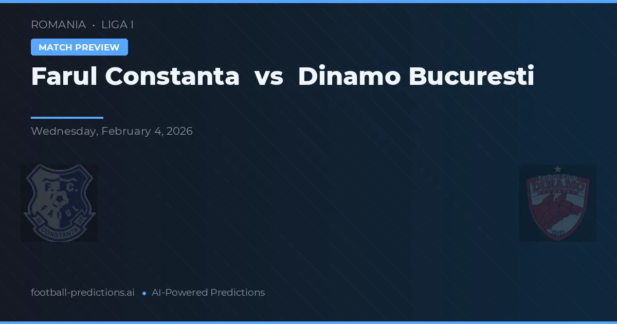 Farul Constanța vs Dinamo Bucarest — pronostico e anteprima del match