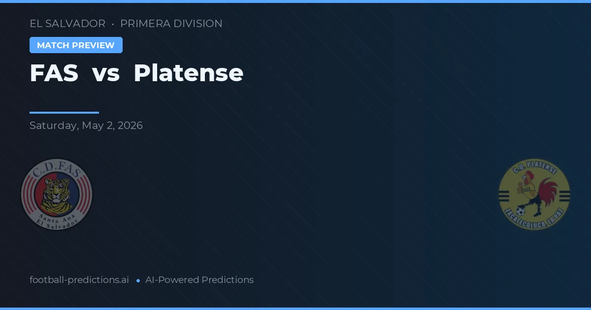 FAS vs Platense — match prediction & preview